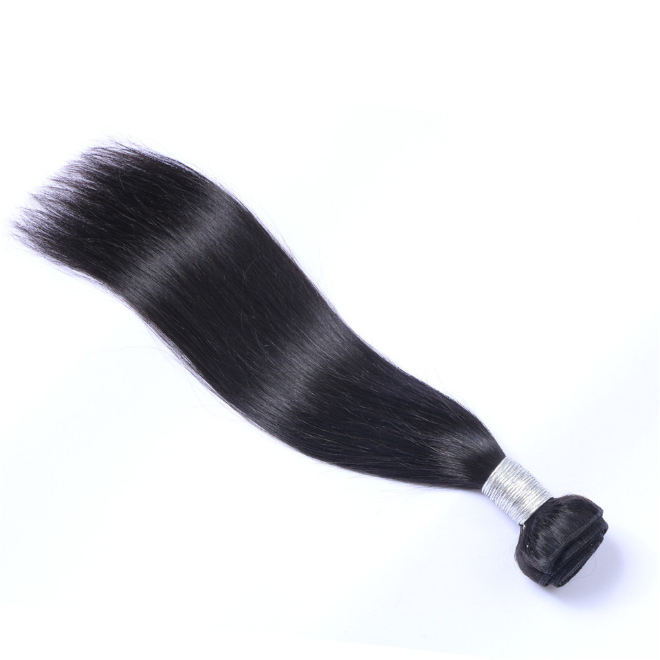 Indian Virgin Human Hair Straight Unprocessed Remy Hair Weaves Double Wefts 100g/Bundle Can be Dyed Bleached Hair Extensions