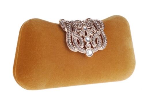 Brand Women Small Shoulder Bags Glossy Rhinestone Evening Purse Mini Party Clutch Handbag Red SMYXS Evening Bags