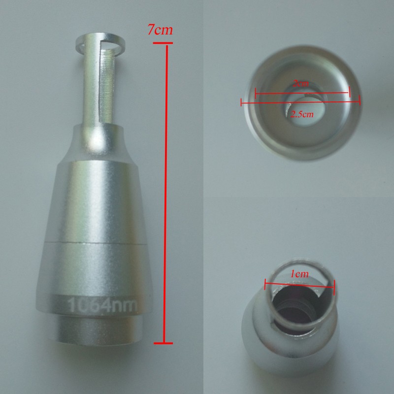 1064nm 532nm lens laser tips head for tattoo removal machine ND YAG laser headle tips lens
