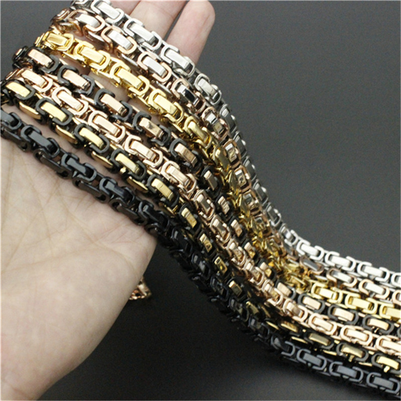 8mm 24inches Cool New Design 7 colors Neckalce 316L Stainless Steel Fashion Jewelry Polishing Biker Style Necklace
8mm 24inches Cool New Design 7 colors Neckalce 316L Stainless Steel Fashion Jewelry Polishing Biker Style Necklace