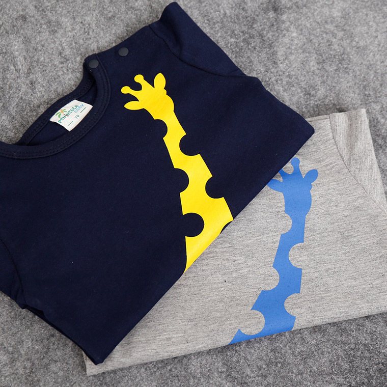 RMY18 NEW 2 Design infant Kids Giraffe Print Cotton Cool short sleeve Romper baby Climb clothing boy Romper free ship