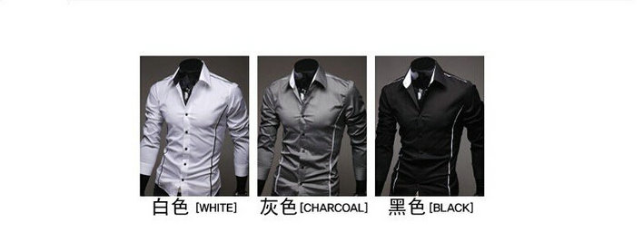 2016 hot sale Free Shipping New Mens Shirts Casual Slim Fit Stylish Mens Dress Shirts 5902