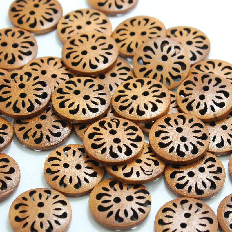 100Pcs New Natural Woody Two Holes Hollow Round Brown Color Coat Wooden Buttons 18-25Cm Size
100Pcs New Natural Woody Two Holes Hollow Round Brown Color Coat Wooden Buttons 18-25Cm Size