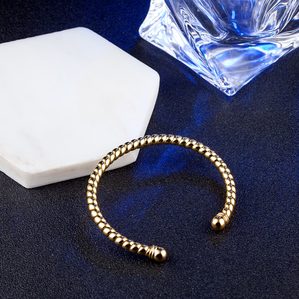 10pcs/lot hot gift factory price 925 silver charm bangle Personality caterpillar 18K gold bracelet fashion jewelry 1830