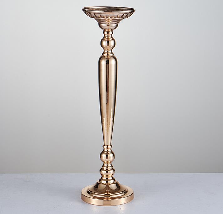 The wedding prop path table vase gold plating carrot column European style flower ware stage master WQ15