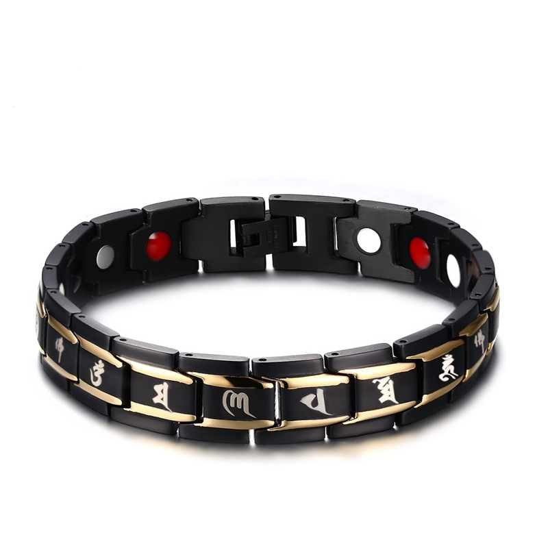 Titanium steel jewelry Healing magnetic health care cuff bangle fashion enegry magnets arm bracelet men bijoux love joyas, Black
Titanium steel jewelry Healing magnetic health care cuff bangle fashion enegry magnets arm bracelet men bijoux love joyas, Black