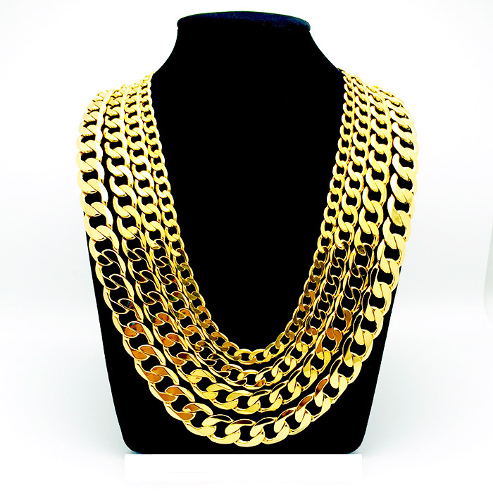 24K YELLOW GOLD FILLED MEN'S NECKLACE BRACELET 24"Solid CURB CHAINS GF JEWELRY WIDE 8MM 10MM 12MM
24K YELLOW GOLD FILLED MEN'S NECKLACE BRACELET 24"Solid CURB CHAINS GF JEWELRY WIDE 8MM 10MM 12MM