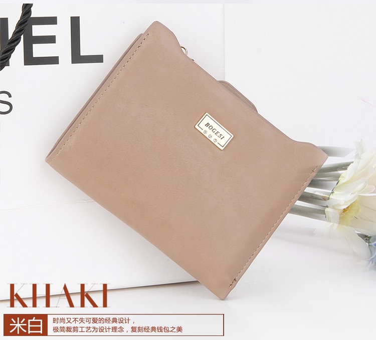 New Top Brand Fashion Zipper PU Leather Coin Card Holder Photo Holders Women Purse Wallet Female Purse Wallets