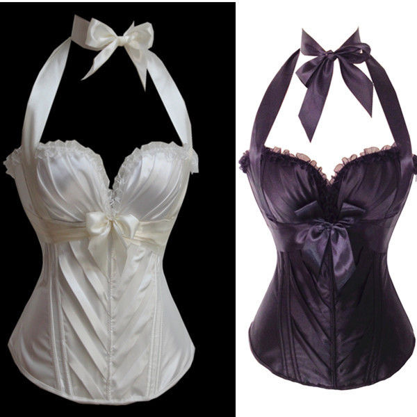 Waist Corsets and Bustiers Waist Training Corsets Steampunk Bodice Women Sexy Party Dress Bow Halter Corset with Straps Overbust, Black
Waist Corsets and Bustiers Waist Training Corsets Steampunk Bodice Women Sexy Party Dress Bow Halter Corset with Straps Overbust, Black