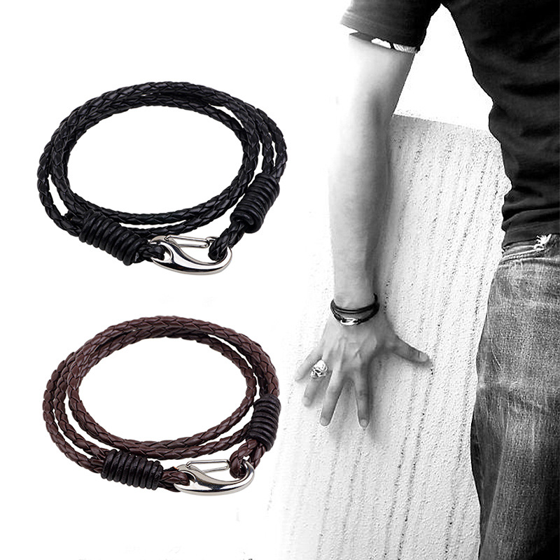 Cool Unisex Genuine Leather Bracelet Stainless Steel Cuff Bangle Bracelet Wristband Snake Bracelet Gift Jewelry Wholesale
Cool Unisex Genuine Leather Bracelet Stainless Steel Cuff Bangle Bracelet Wristband Snake Bracelet Gift Jewelry Wholesale