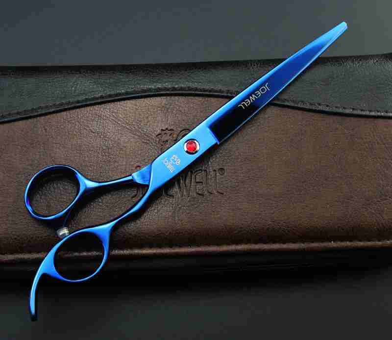 5 colors 7 inch professional hair scissors hair cutting scissors pet hair scissors purple/black/gold/blue/colorful