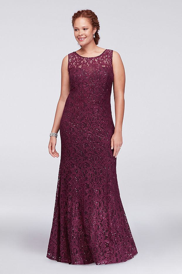 Burgundy Plus Size Lace Formal Dresses With Wrap Beaded Jewel Neck Mermaid Evening Gowns Cheap Floor Length Prom Dress