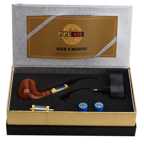 new original e pipe 618 ecigarette kits hot sale atomizer 2 5ml with 18350 battery wood gift box detachable coil huge vapor
new original e pipe 618 ecigarette kits hot sale atomizer 2 5ml with 18350 battery wood gift box detachable coil huge vapor