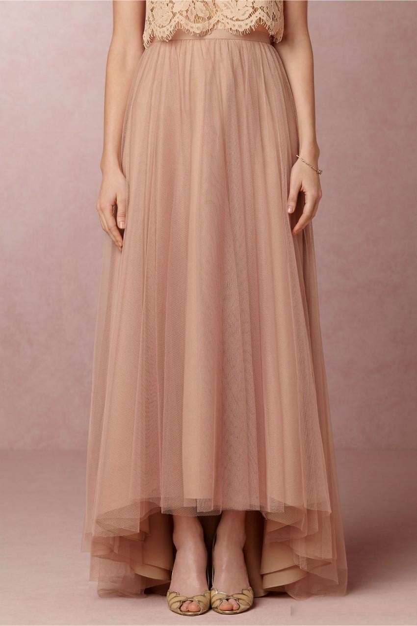 2020 Vintage Blush Pink Two Pieces Bridesmaid Dresses Lace Crop High Low Beach Bridesmaid Dresses Wedding Party Gowns Custom Made