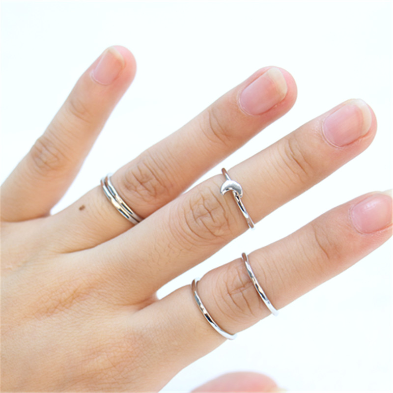 Fashion small moon suit rings, Four small rings and a moon ring wholesale 10 sets/lot free shipping
Fashion small moon suit rings, Four small rings and a moon ring wholesale 10 sets/lot free shipping