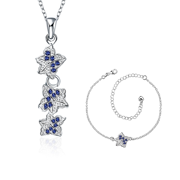 Christmas gift fashion 925 silver necklace bracelet Leaves jewelry sets STSS031A sterling silver blue gemstone rings fit women wedding
Christmas gift fashion 925 silver necklace bracelet Leaves jewelry sets STSS031A sterling silver blue gemstone rings fit women wedding