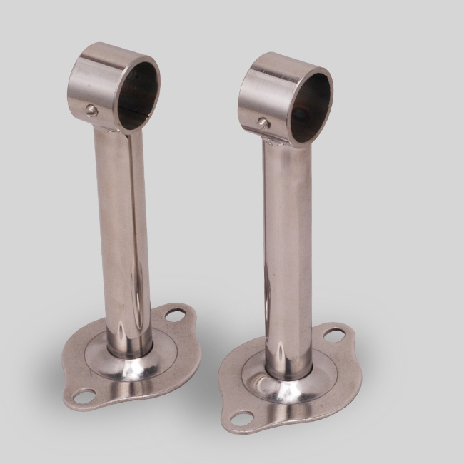 Stainless Steel Hanger Wall Bracket Cloth Rod Towel Rack Holder Fixed Flange House Furniture Closet Bathroom Hardware
