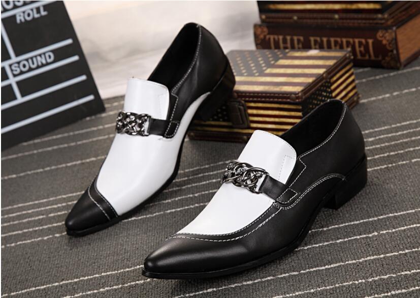 Genuine Leather Men Shoes Luxury black white Business Formal Dress Shoes Brogues Party Banquet Buckle Oxfords Men Monk Strap Shoes AXX505
Genuine Leather Men Shoes Luxury black white Business Formal Dress Shoes Brogues Party Banquet Buckle Oxfords Men Monk Strap Shoes AXX505