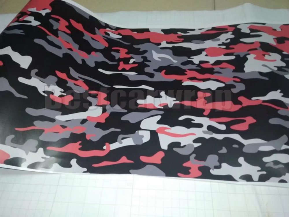 Arctic Snow Small Camoufalge Vinyl For Car Wrap Film With air bubble free CAMO film for Truck / boat graphics Foil 1.52X30M (5x98ft)