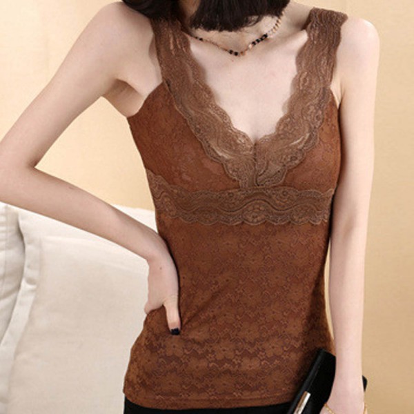 Wholesale-Cheap&High Quality Women Sexy Lace Floral T-shirt Tank Tops Sleeveless Stretch Crochet Vest Blouse Free Shipping