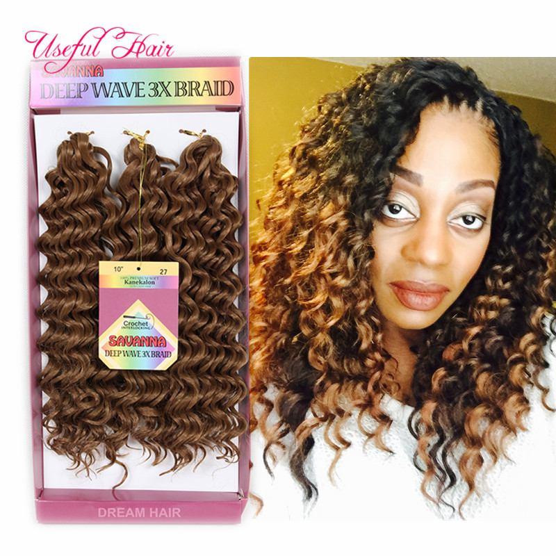 braid in bundles GREY,BLACK 10INCH DEEP WAVE Synthetic brazilian hair bundles 3pc/pack high quality jumpy Bouncy Curl crochet braids hair, #27 
braid in bundles GREY,BLACK 10INCH DEEP WAVE Synthetic brazilian hair bundles 3pc/pack high quality jumpy Bouncy Curl crochet braids hair, #27