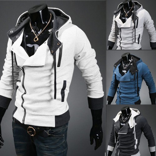 Free shipping Autumn & Winter Men Brand Fashion Casual Slim Cardigan Assassin Creed Hoodies Sweatshirt Outerwear Jackets