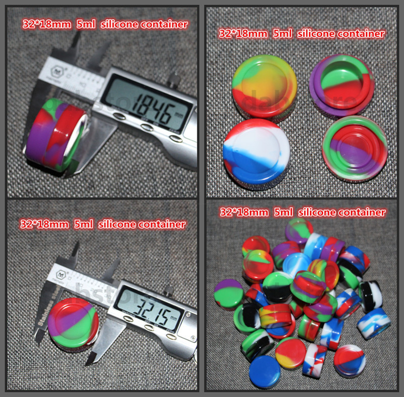 5/7/10ml Wax Containers 5ml Silicon jars Non-stick food grade wax jars dab storage jar oil holder vaporizer vape free DHL
5/7/10ml Wax Containers 5ml Silicon jars Non-stick food grade wax jars dab storage jar oil holder vaporizer vape free DHL