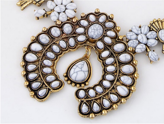 Bohemian Jewelry Sets For Women Vintage African Beads Jewelry Set Turquoise Coin Statement Necklace Earrings Set Fashion Jewelry