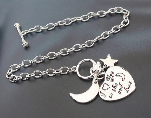 Bracelets Bangles Fashion Women Platinum Plated Alloy Carved Heart Moon Star Charm Bracelets Jewelry
Bracelets Bangles Fashion Women Platinum Plated Alloy Carved Heart Moon Star Charm Bracelets Jewelry