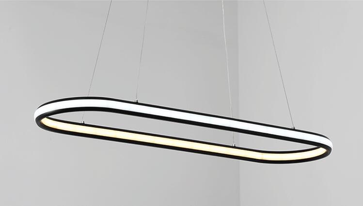 double glow hanging light aluminum modern led chandeliers led pendant lighting fixtures living dining kitchen room high brightness
