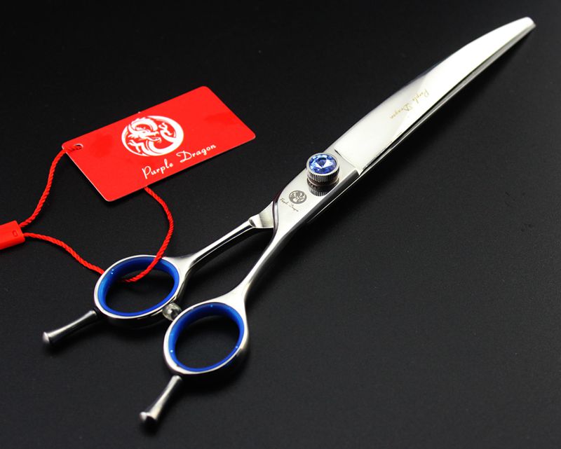 with retail package purple dragon 3 pcs set 8.0" professional hair scissors hair cutting scissors/thinning scissors + comb