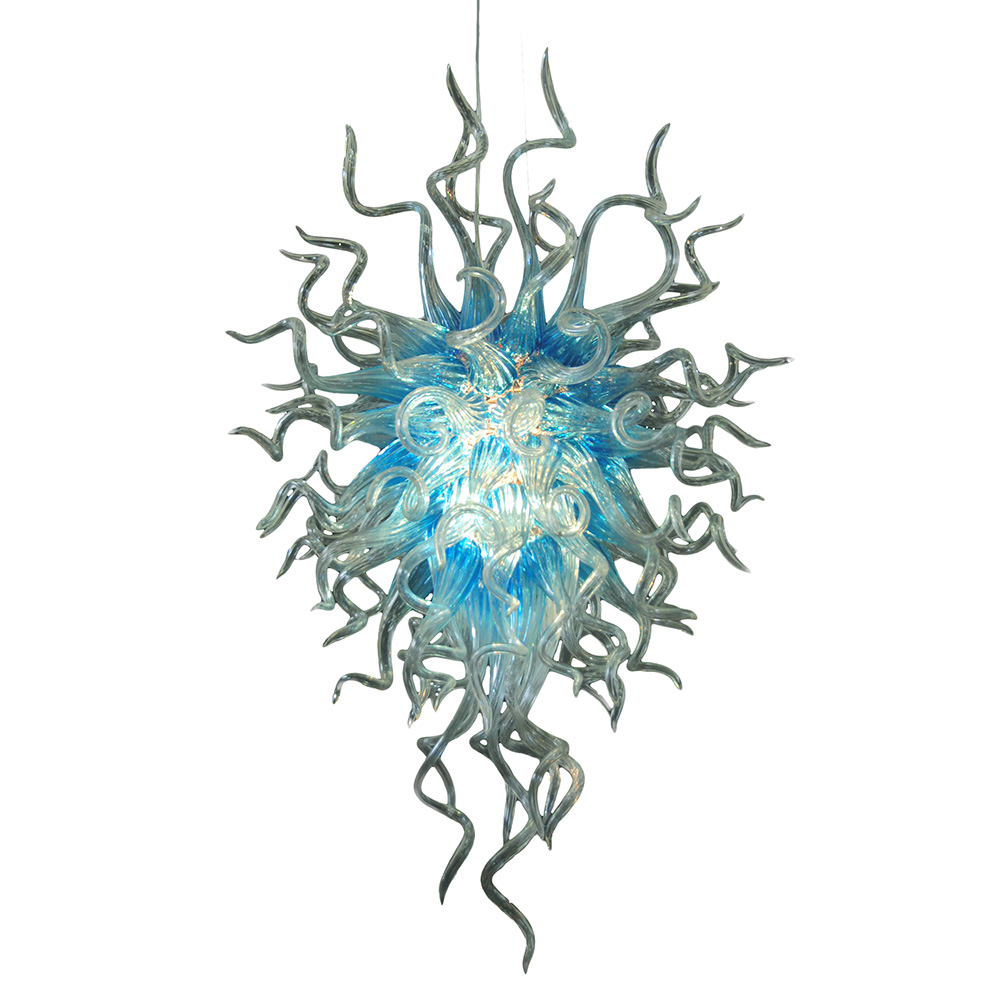 Lamps Art Decorative Crystal Chandeliers Energy Saving Modern E27 Pendant Light Living Room Furniture Handmade LED Blown Glass Chandelier