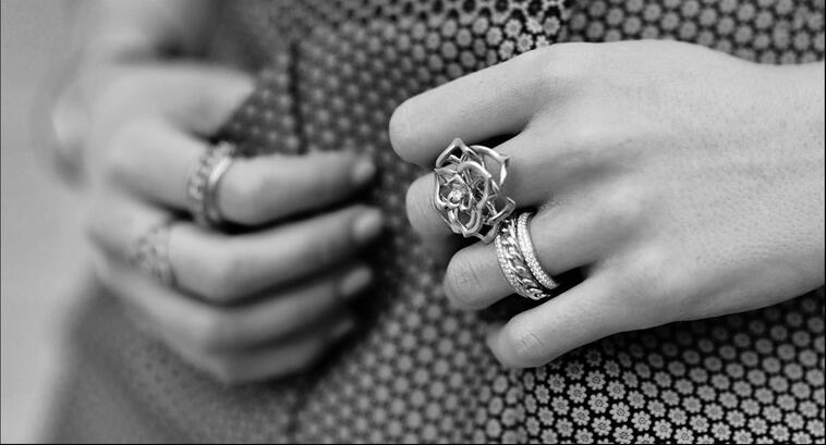 Vecalon chain ring Women Men Jewelry 120pcs Simulated diamond Cz 925 Sterling Silver lover Engagement wedding Band ring