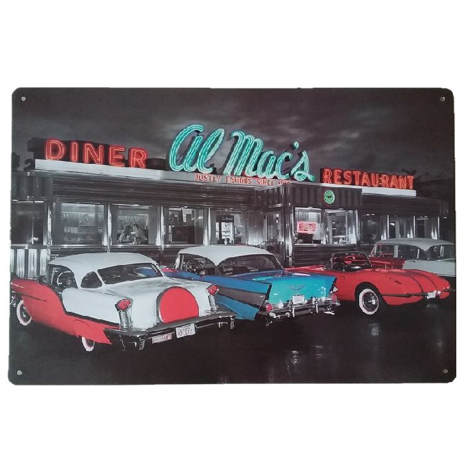 Diner Restaurant Retro rustic tin metal sign Wall Decor Vintage Tin Poster Cafe Shop Bar home decor
Diner Restaurant Retro rustic tin metal sign Wall Decor Vintage Tin Poster Cafe Shop Bar home decor