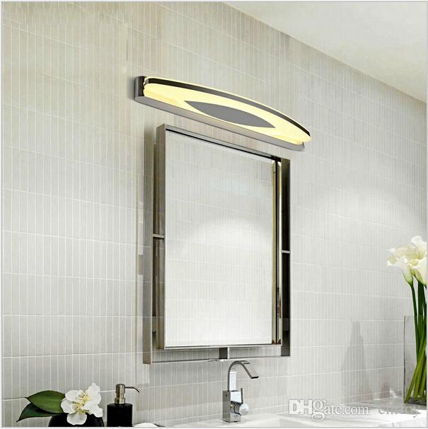 Modern led mirror lights acrylic bathroom lighting stainless steel bathroom vanity led light make up modern wall sconces