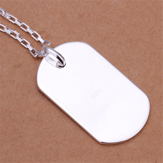 Hot sale Medals necklace sterling silver necklace STSN273,wholesale fashion 925 silver pendant necklace factory direct sale free shipping