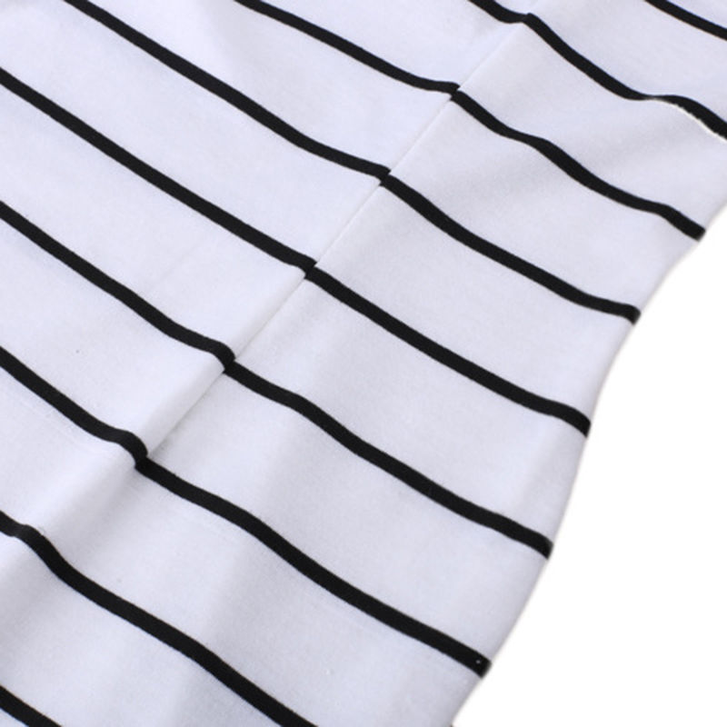 Summer Women Sexy Mini Strapless Bodycon Dress Party Club Striped Print Dress For Women