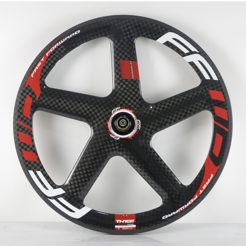 Factory outlet Full Carbon 5 Spoke Track Bicycle Wheels 5 spoke wheelset fixed gear carbon five wheels 700C clincher 
Factory outlet Full Carbon 5 Spoke Track Bicycle Wheels 5 spoke wheelset fixed gear carbon five wheels 700C clincher