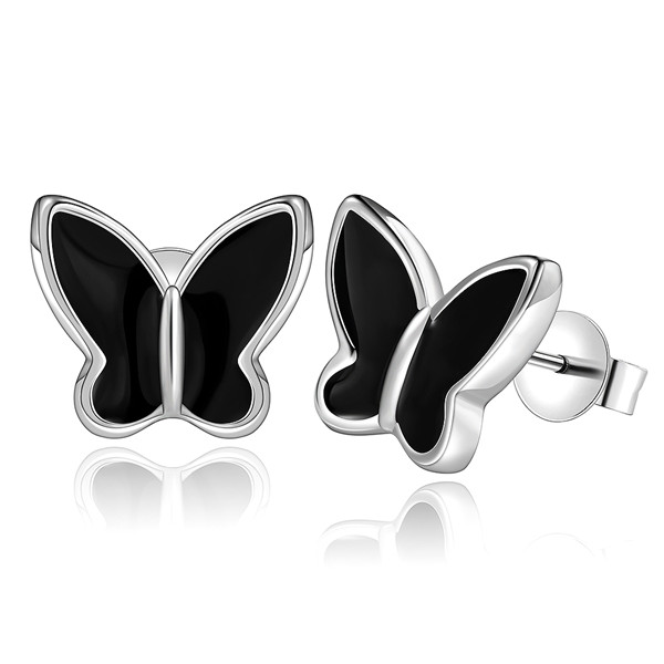 Brand new sterling silver Glossy butterfly earrings DFMSE563 women's 925 silver Dangle Chandelier earrings wedding gemstone faxtory direct