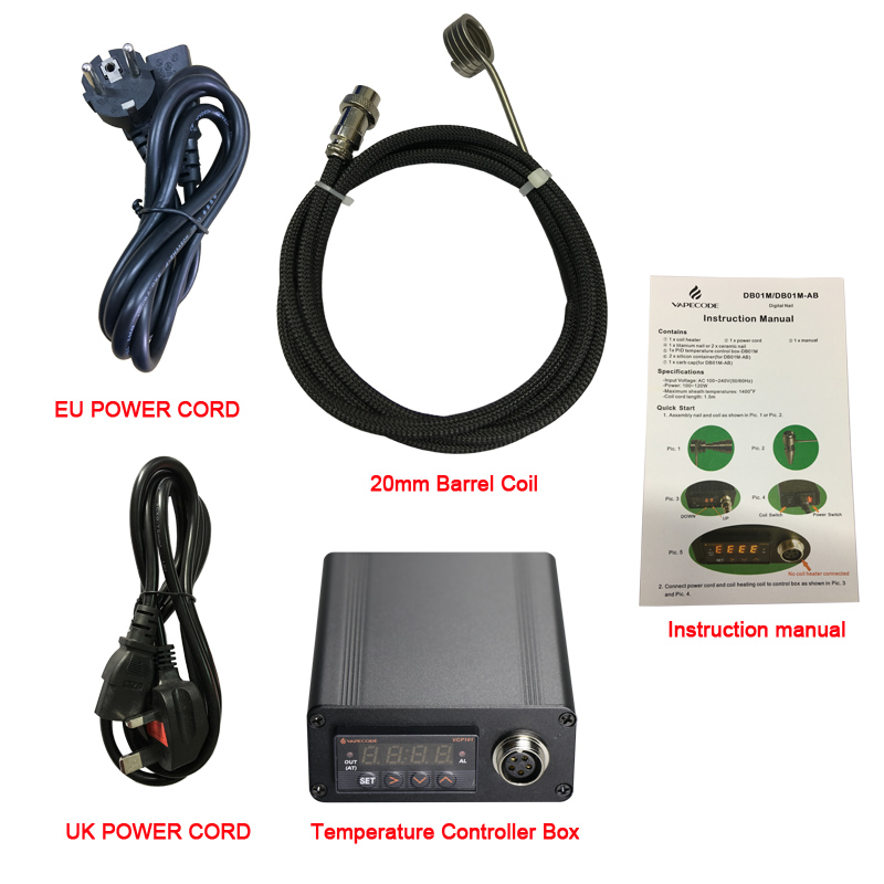 240V UK & EU Electric dab Nail with Ti Nail Vapor Wax Dry Herb Temperature Controller Box and NEW VAPE FLOWER POT APPROVED D E dab Nail
240V UK & EU Electric dab Nail with Ti Nail Vapor Wax Dry Herb Temperature Controller Box and NEW VAPE FLOWER POT APPROVED D E dab Nail