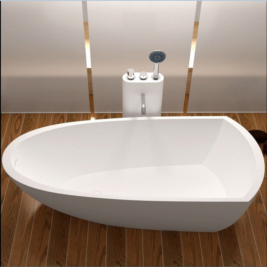 1800x800x500mm High-End Solid Surface Stone Bathtub Rectangular Freestanding Resin Acrylic Colored Rectangular Tub RS6592C
