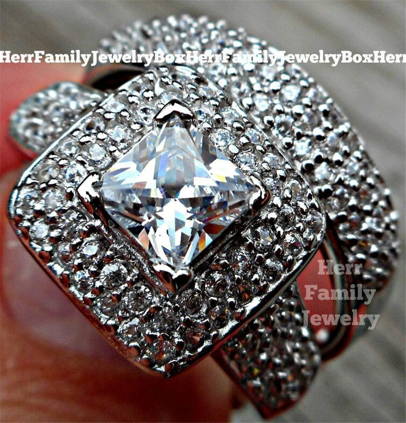 Majestic Sensation Women's 14kt WHITE GOLD GF Square Simulated Diamond Paved 134pcs CZ Cocktail Wedding Rings Sets Size 5,6,7,8,9,10
Majestic Sensation Women's 14kt WHITE GOLD GF Square Simulated Diamond Paved 134pcs CZ Cocktail Wedding Rings Sets Size 5,6,7,8,9,10