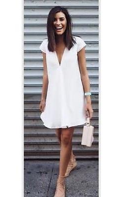 x20179 Sexy Women Summer Deep V-Neck Dresses Casual Plus Size Short Mini Black Dress New 2016