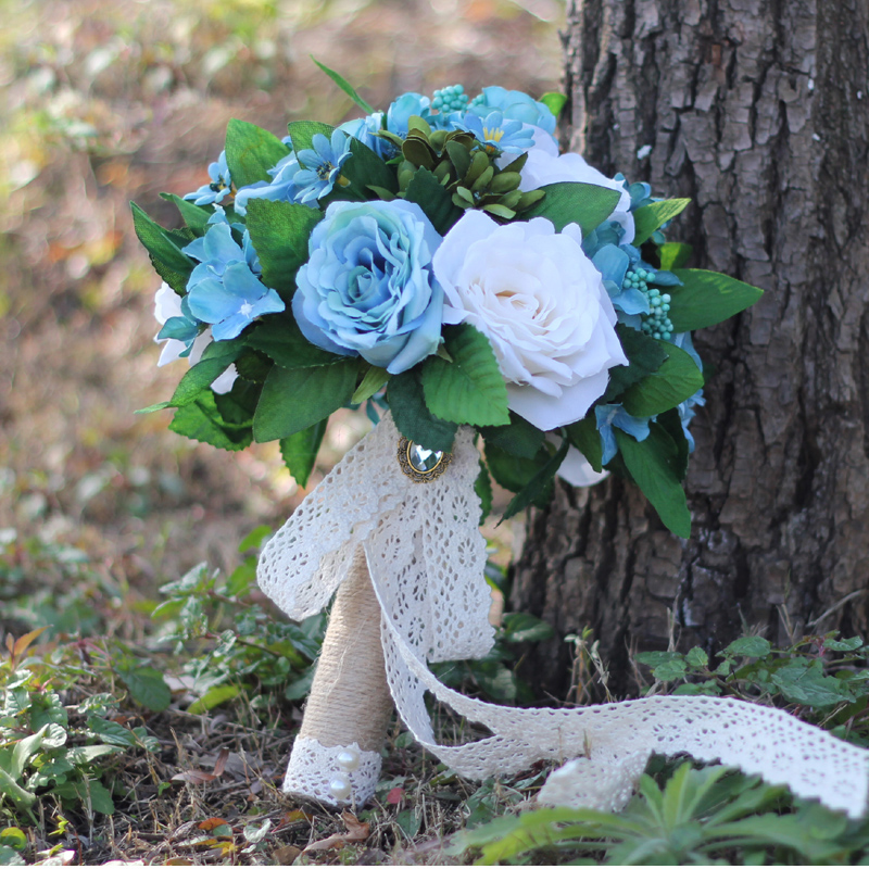 Eye Catching Bridal Bouquets European Style Wedding Flowers New Arrival 2017 Fairy Blue and White Flowers
Eye Catching Bridal Bouquets European Style Wedding Flowers New Arrival 2017 Fairy Blue and White Flowers