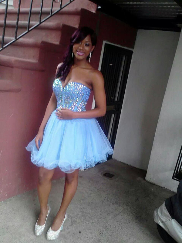 Custom made rhinestone sweetheart 2017 homecoming dresses cheap sleeveless puffy tulle cocktail party gowns short mini prom dress, Silver
Custom made rhinestone sweetheart 2017 homecoming dresses cheap sleeveless puffy tulle cocktail party gowns short mini prom dress, Silver