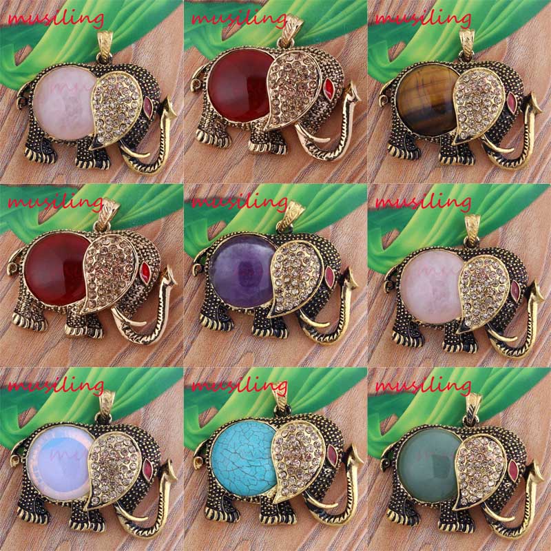 Elephants Set Rhinestones Pendants Pendulum 18K Gold Plated Natural Stone Amethyst Rose Quartz etc Beads Reiki Charms Mascot Amulet Jewelry
Elephants Set Rhinestones Pendants Pendulum 18K Gold Plated Natural Stone Amethyst Rose Quartz etc Beads Reiki Charms Mascot Amulet Jewelry