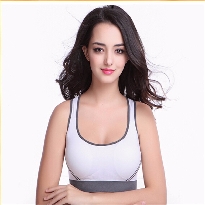 Super Promotion!Professional Sexy Women Sports Bra Stretch Athletic brassiere Push Up Bras Tank Top Seamless Padded Running