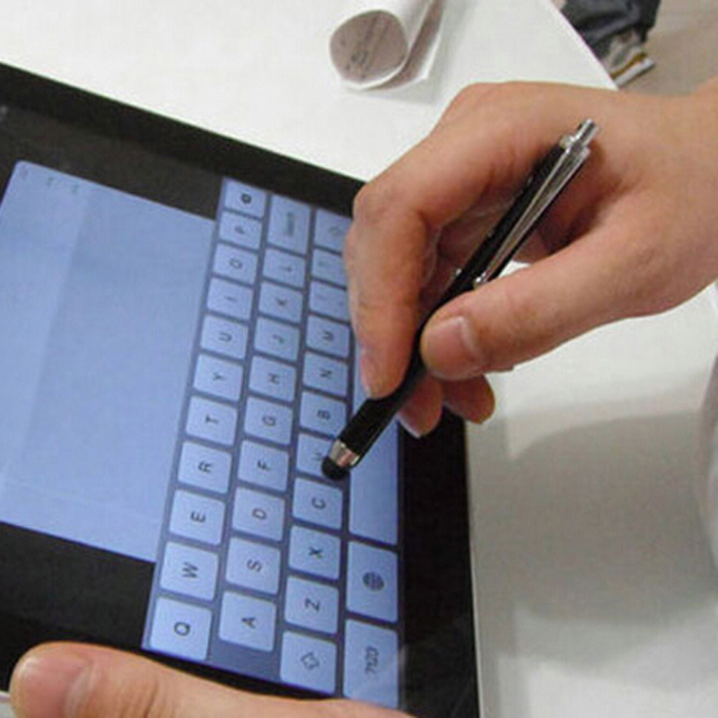 50pcs/lot Aluminum Metal Stylus Touch Screen Pen for Mobile Phone Tablet School Office Supplies Novelty Pens Promotional Pens Papelaria