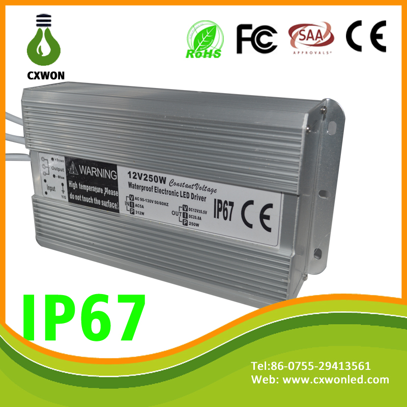 IP67 Waterproof LED Driver 12V 30w 45w 60W 100W 120W 250W Outdoor Use Transformer 110V-240V To 12V Power Supply For Underwater Light