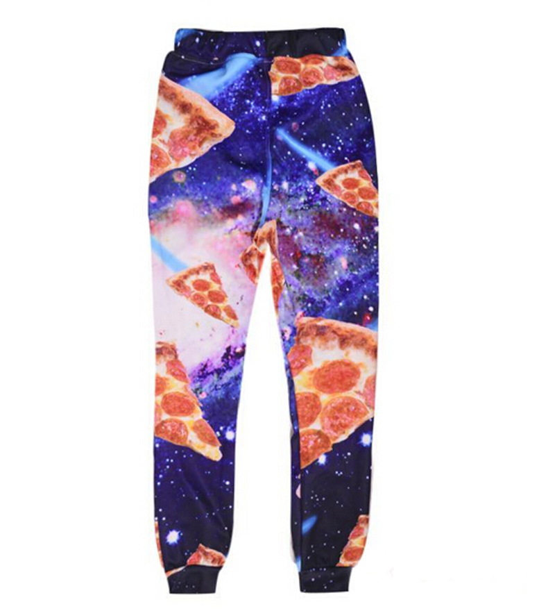 Wholesale-new fashion pizza space 3D sweatpants joggers both side printing 3d jogging pants harajuku casual sports trousers